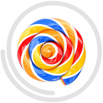 Okrugla spiralna lizalica
